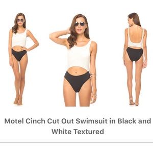 Motel Rocks Cinch Cutout Swimsuit